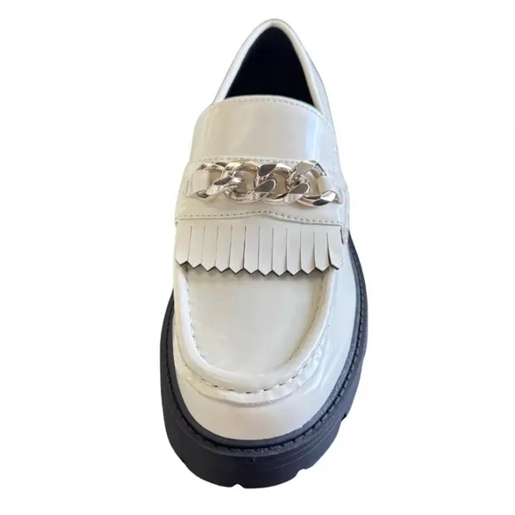 Nine West Andme Ivory Women’s Loafers Size 8