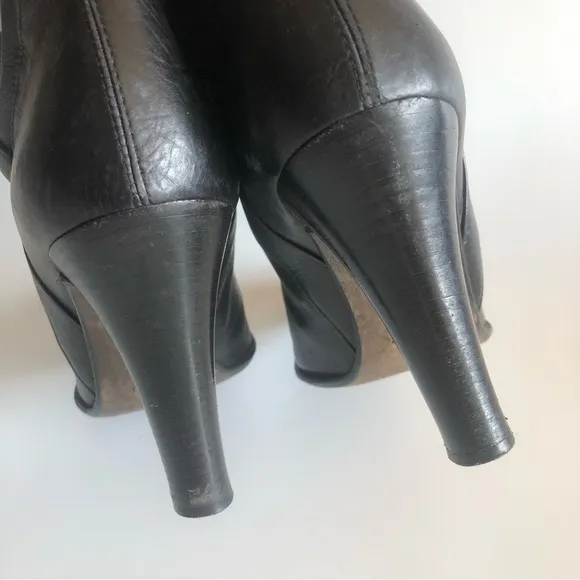 Nine West Leather Pull On Knee High Boots