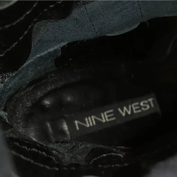 Nine West Leather Pull On Knee High Boots