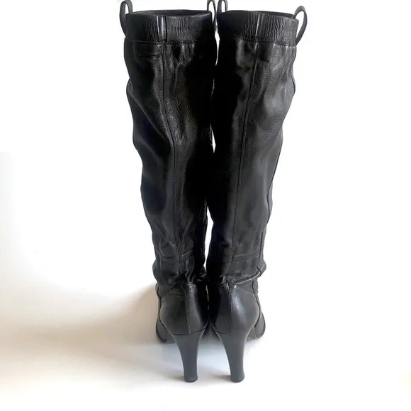 Nine West Leather Pull On Knee High Boots