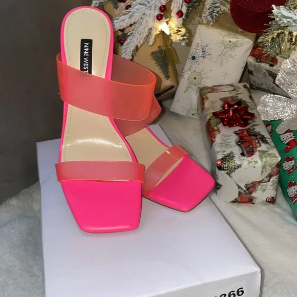 Nine West Woman Sandals with transparent strap