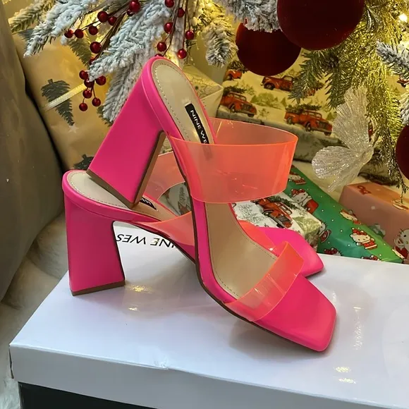 Nine West Woman Sandals with transparent strap