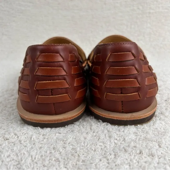 Nisolo Shoes Mens 11 Brandy Huarache Leather Breathable Slip On Loafer Flats