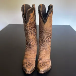 NOCONA Leopard Print Leather Western Boots Sz. 8.5