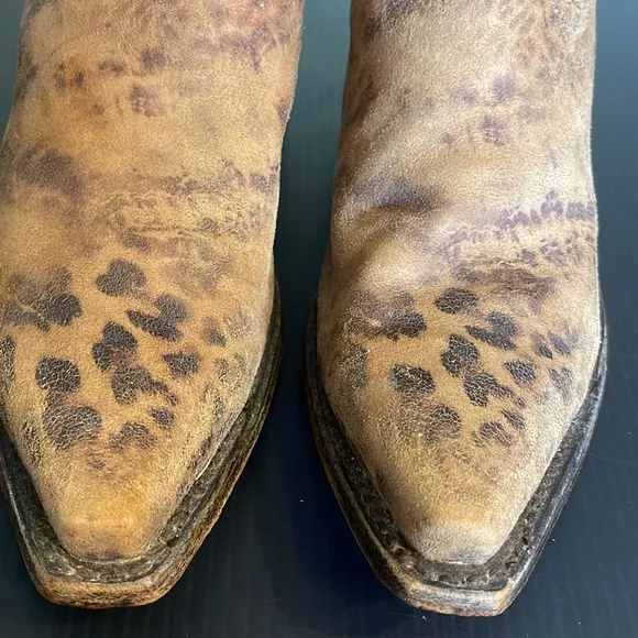 NOCONA Leopard Print Leather Western Boots Sz. 8.5