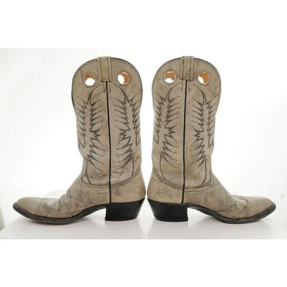 Nocona Western Boots Mens Pull On Leather Cowboy Sz 9.5 D READ