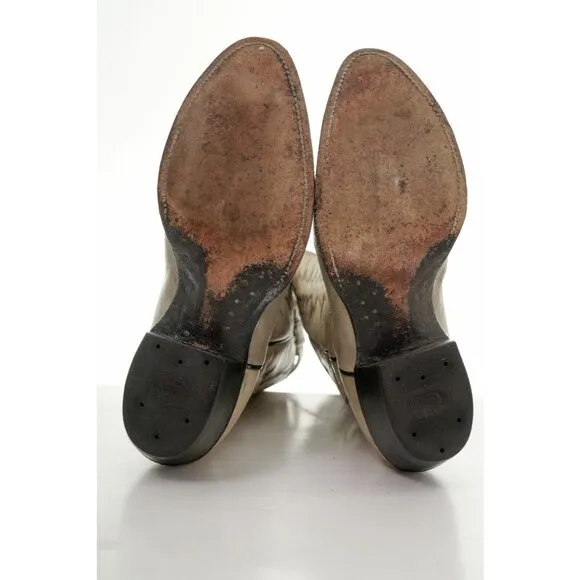 Nocona Western Boots Mens Pull On Leather Cowboy Sz 9.5 D READ
