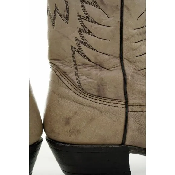 Nocona Western Boots Mens Pull On Leather Cowboy Sz 9.5 D READ