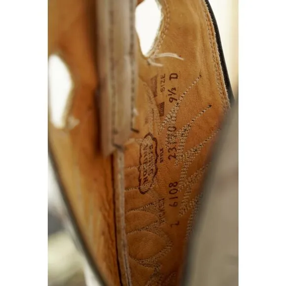 Nocona Western Boots Mens Pull On Leather Cowboy Sz 9.5 D READ