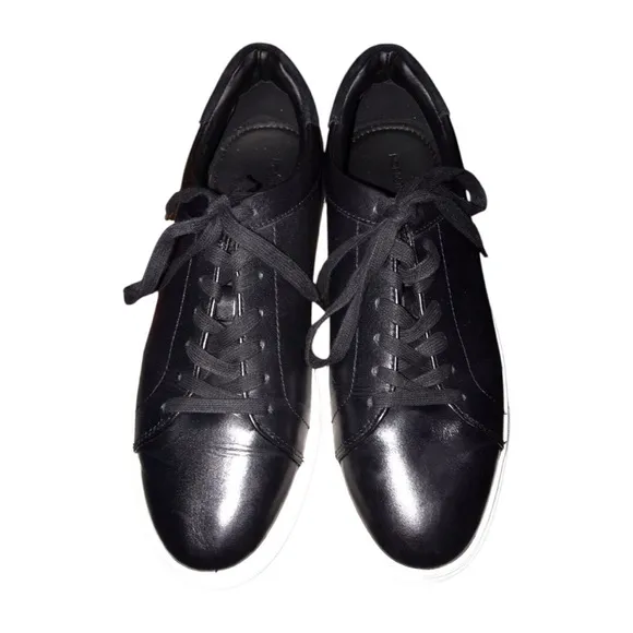 Nordstrom Jace Black Leather Sneakers Men’s Size 8.5