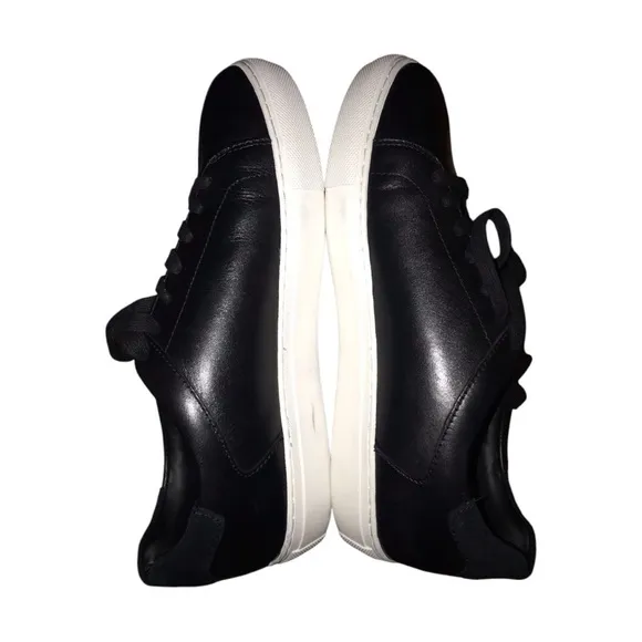 Nordstrom Jace Black Leather Sneakers Men’s Size 8.5