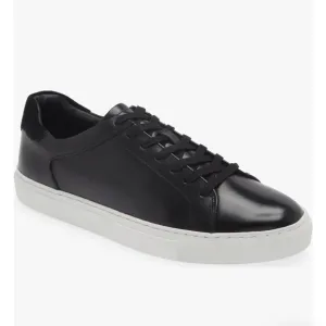 Nordstrom Jace Black Leather Sneakers Men’s Size 8.5