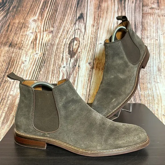 Nordstrom Men’s Shop Suede Chelsea Boots Mens Sz 7M