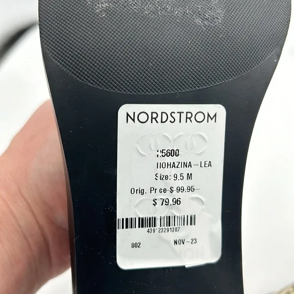 Nordstrom Nohazina-Lea Snakeskin Embossed Leather Block Heel Pull On Boots NWT