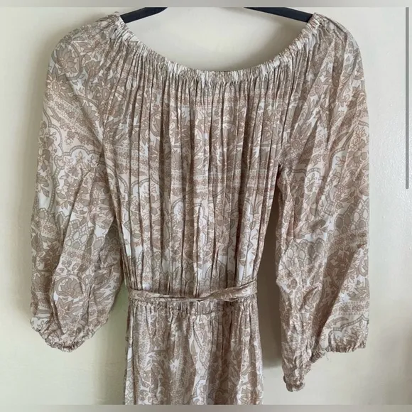 Novella Royale RARE Chantilly Cream Maxi Dress, Small, STUNNING!