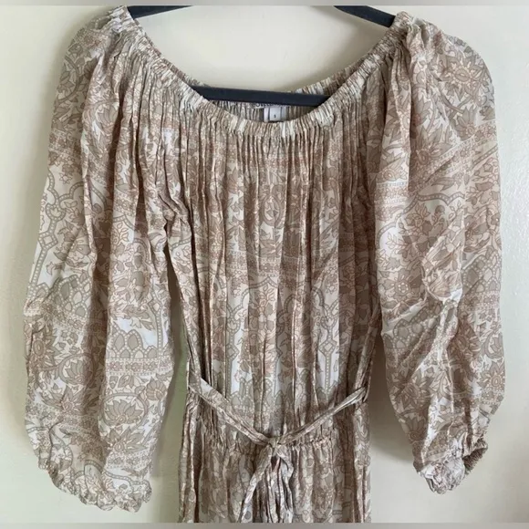 Novella Royale RARE Chantilly Cream Maxi Dress, Small, STUNNING!