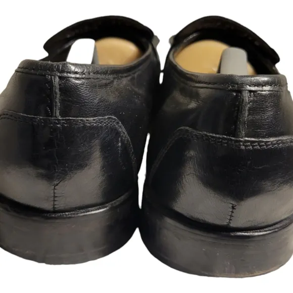 Nunn Bush Dress Flex Loafer Shoes Men's Black Leather Kilt Tassel Size 13 M