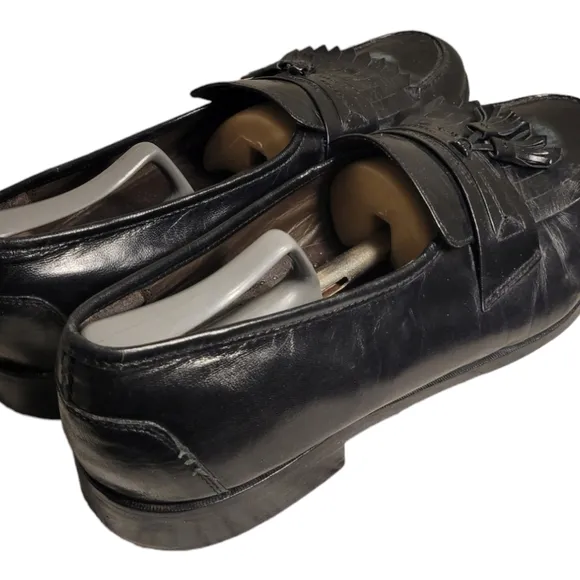 Nunn Bush Dress Flex Loafer Shoes Men's Black Leather Kilt Tassel Size 13 M