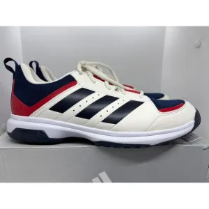 NWB Adidas Sneakers Indoor Sports Non Marking Sole Red White Blue Men 11 GX3752