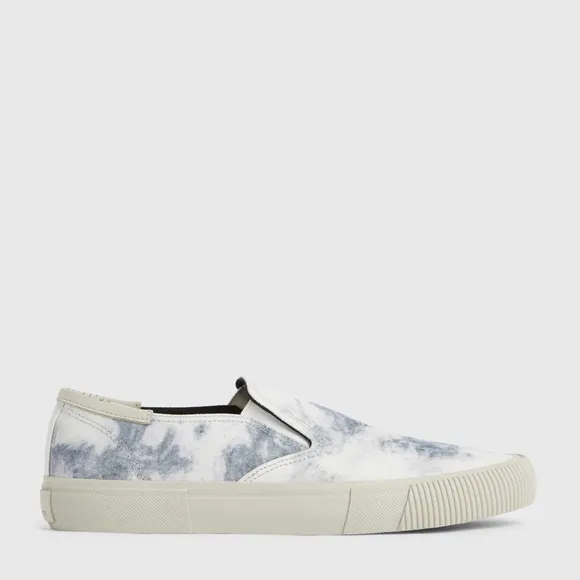 NWB All Saints Manny Canvas Slip-on Tie Dye Sneakers