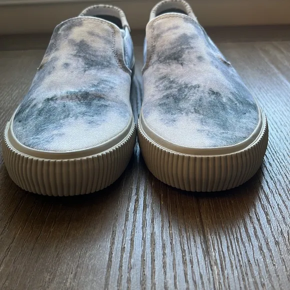 NWB All Saints Manny Canvas Slip-on Tie Dye Sneakers