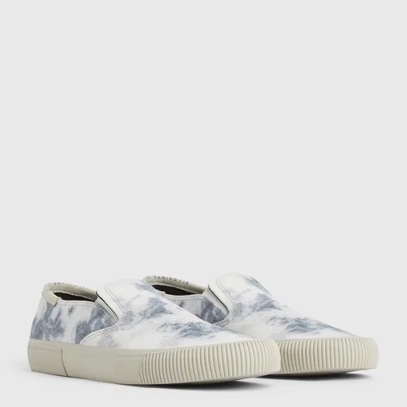 NWB All Saints Manny Canvas Slip-on Tie Dye Sneakers
