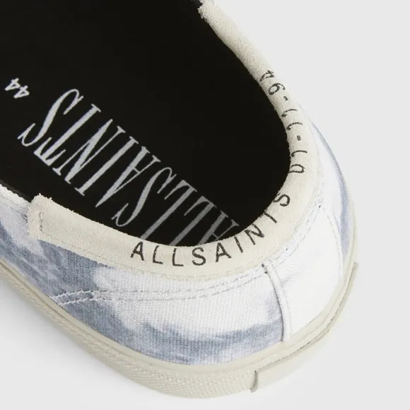 NWB All Saints Manny Canvas Slip-on Tie Dye Sneakers