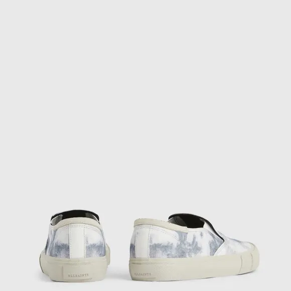 NWB All Saints Manny Canvas Slip-on Tie Dye Sneakers