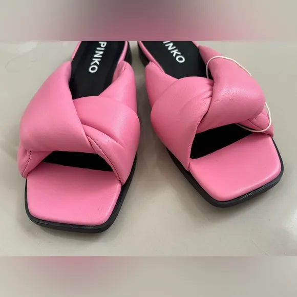 NWB‼️ Pinko Leather Sandals in beautiful Pink color Size EU 36/ US 5.5