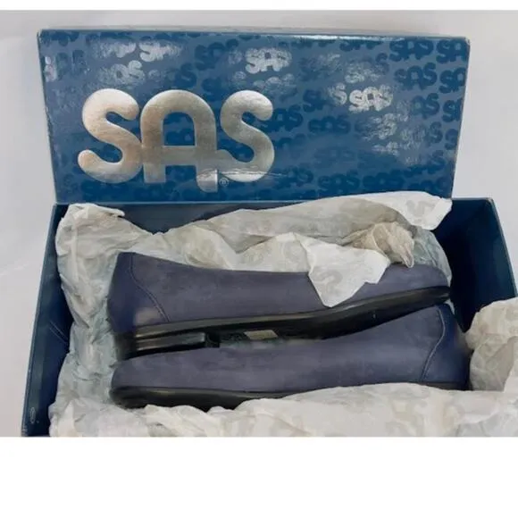 NWB! SAS Women's Scenic Ballet Flats Cosmic Blue 7 W (C)