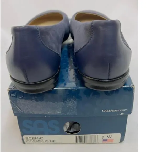 NWB! SAS Women's Scenic Ballet Flats Cosmic Blue 7 W (C)