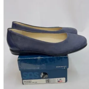 NWB! SAS Women's Scenic Ballet Flats Cosmic Blue 7 W (C)