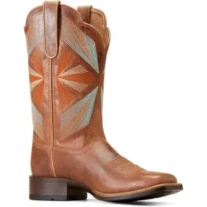 NWOB ARIAT Women's Oak Grove Western Cowboy Boots Maple Glaze Size 7.5C
