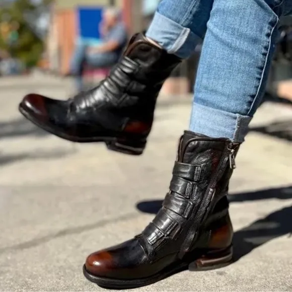 NWOB AS98 Calvados Brush Off Traver Boots Size 39