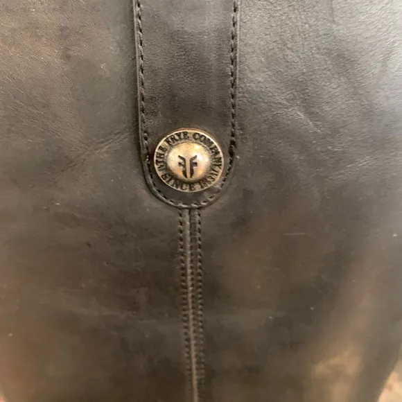 NWOB Frye Melissa Riding Boot Black Leather Sz 9 Pull On Western