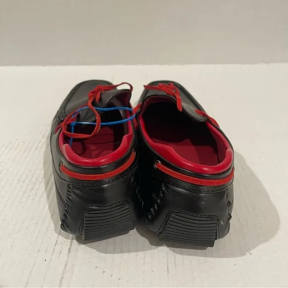 NWOB Men’s Black Loafers Slip On Shoes Set Of 2 Size 9 US NEW!