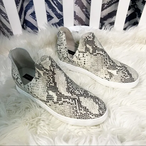 NWOB Steve Madden Canares Snakeskin Suede Sneakers