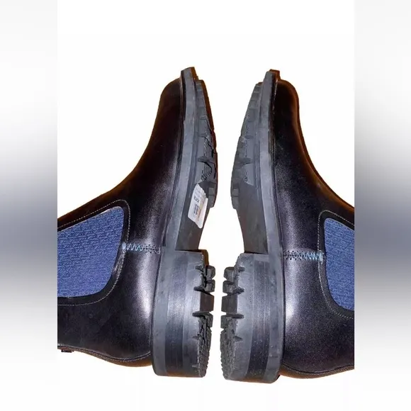 NWOB Ted Baker Black Leather Chelsea Boots Sz Mens 9