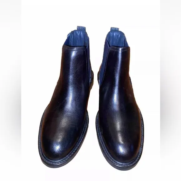 NWOB Ted Baker Black Leather Chelsea Boots Sz Mens 9