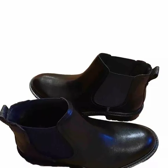 NWOB Ted Baker Black Leather Chelsea Boots Sz Mens 9