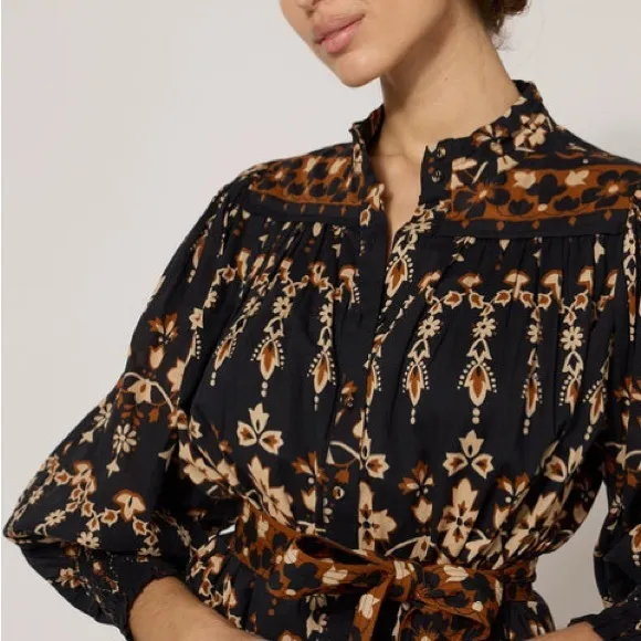 NWOT Cleobella Vanessa Mini Dress  size S missing belt