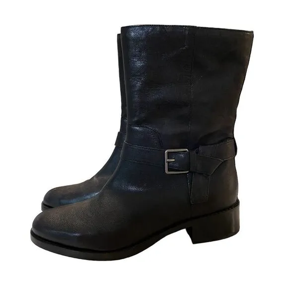 NWOT - Cole Haan Grand OS Leather Pull On Moto Boots