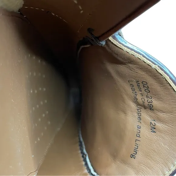NWOT Johnston &amp; Murphy Men’s Brown Woven Hayes Tassel Loafers