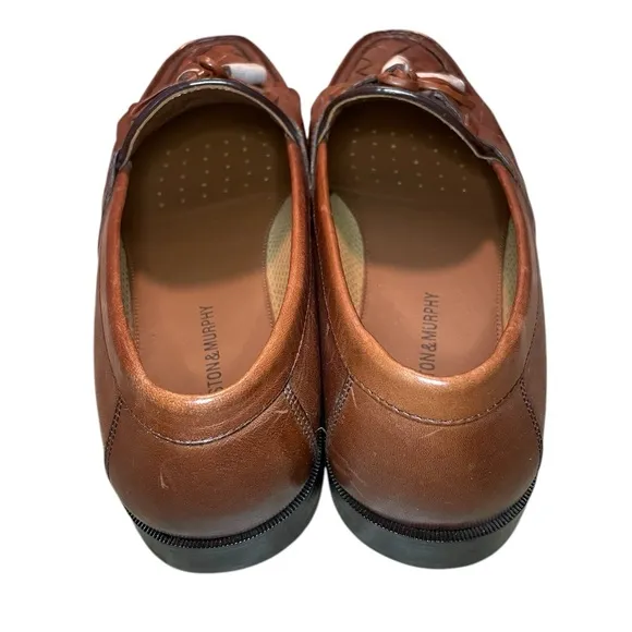 NWOT Johnston &amp; Murphy Men’s Brown Woven Hayes Tassel Loafers