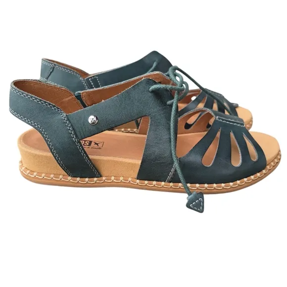 NWOT | PIKOLINOS Marazul Sandals, Emerald Green, EU 38