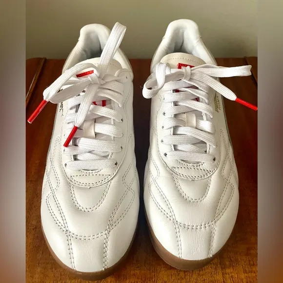 NWOT Puma Anniversario White and Red Sneakers, Boys 4.5, W6