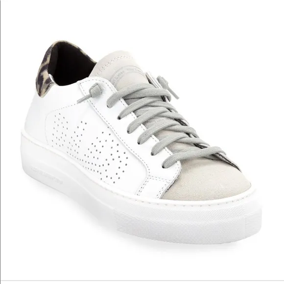 NWOT Thea Low-Top Sneakers with Leopard Back