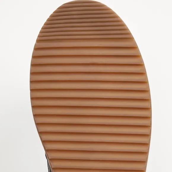 NWOT. Zara Dark Brown Embosses Sneakers. Size 10.
