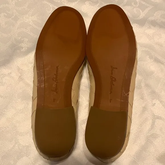 NWOT/NWOB SAM EDELMAN LORAINE WOVEN TAILORED LOAFERS IN EGGSHELL SIZE 8M