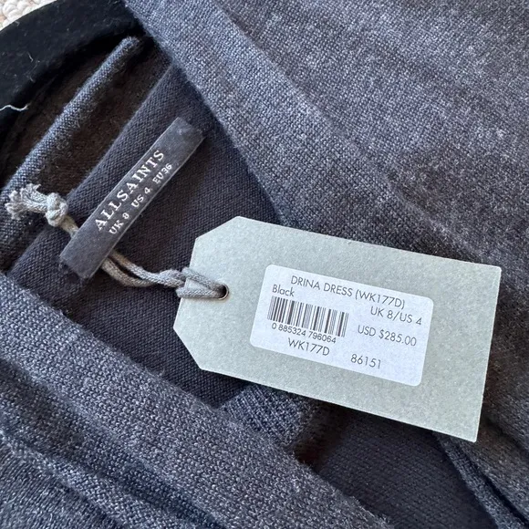 NWT All Saints Drina Dress size 4